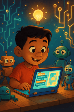 Anak belajar coding