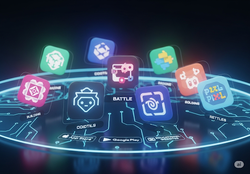 05. Berbagai game robotika yang tersedia di App Store, Google Play, dan situs web edukasi