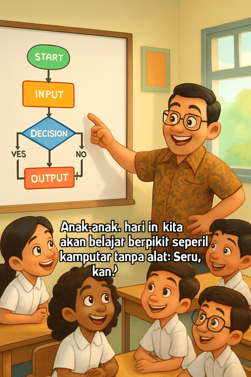 Guru menjelaskan Computational Thinking Unplugged