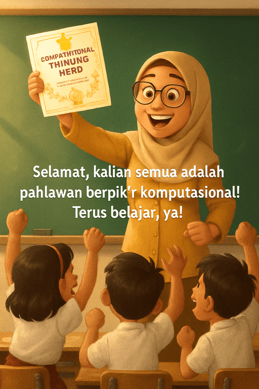 Guru memberikan sertifikat