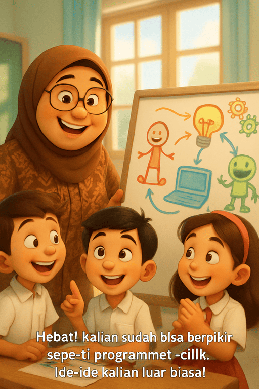 Anak-anak berdiskusi dan memecahkan masalah