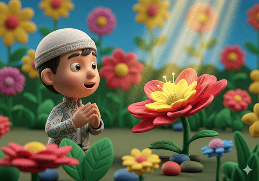 03. Melihat keindahan alam sebagai karunia dari Allah mengajarkan anak untuk selalu bersyukur dan menghargai setiap nikmat