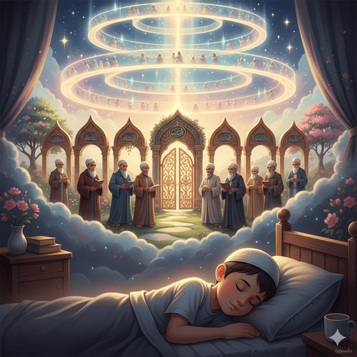 05. Seorang anak bermimpi. Dalam mimpinya, ia melihat tujuh lapis langit