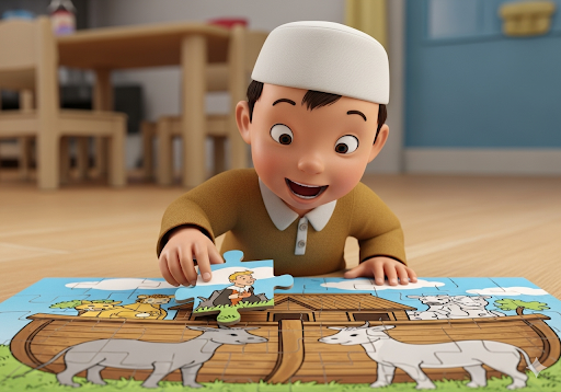 Gambar 2. Seorang anak laki-laki berusia 4 tahun dengan ekspresi gembira
